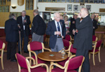 Members gather for a pre-lunch drink